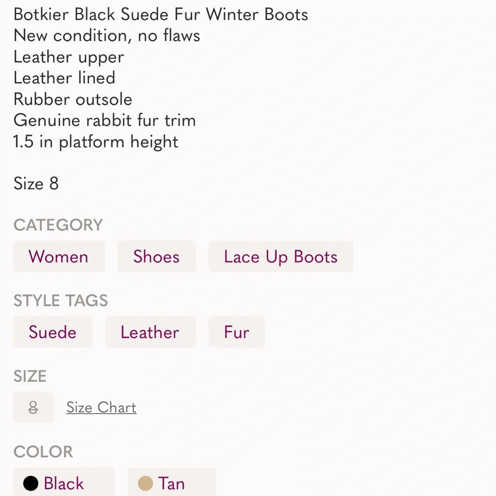Botkier Black Suede Fur Winter Boots - Picture 9 of 9